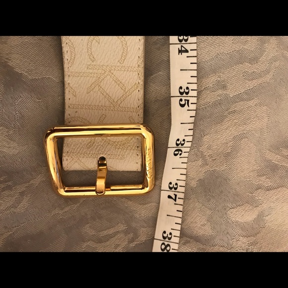 Calvin Klein Belt - 37” - White / Tan - Picture 3 of 5